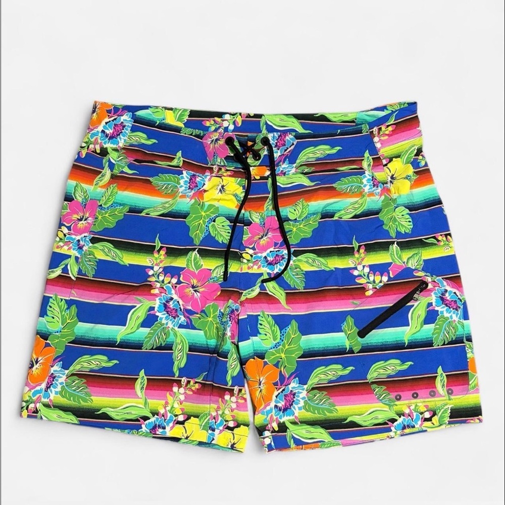 Ralph Lauren Vibrant Leaf Print Swim Shorts